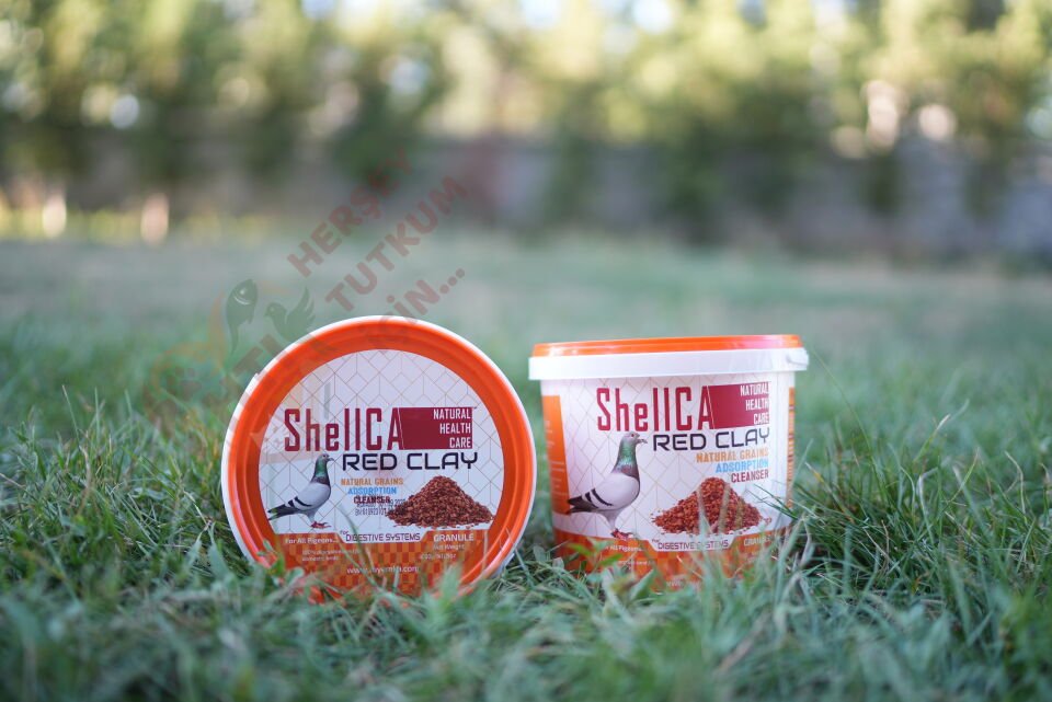 ShellCA Red Clay Güvercin Kırmızı Kil GRANÜL YEM KATKISI DOĞAL SİNDİRİM DÜZENLEYİCİ