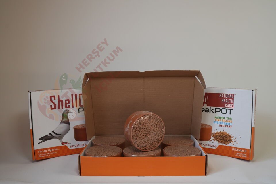 ShellCA NATURAL HEALTH CARE Shellca Peakpot 6'lı Paket Güvercinler için Pikpot 500g