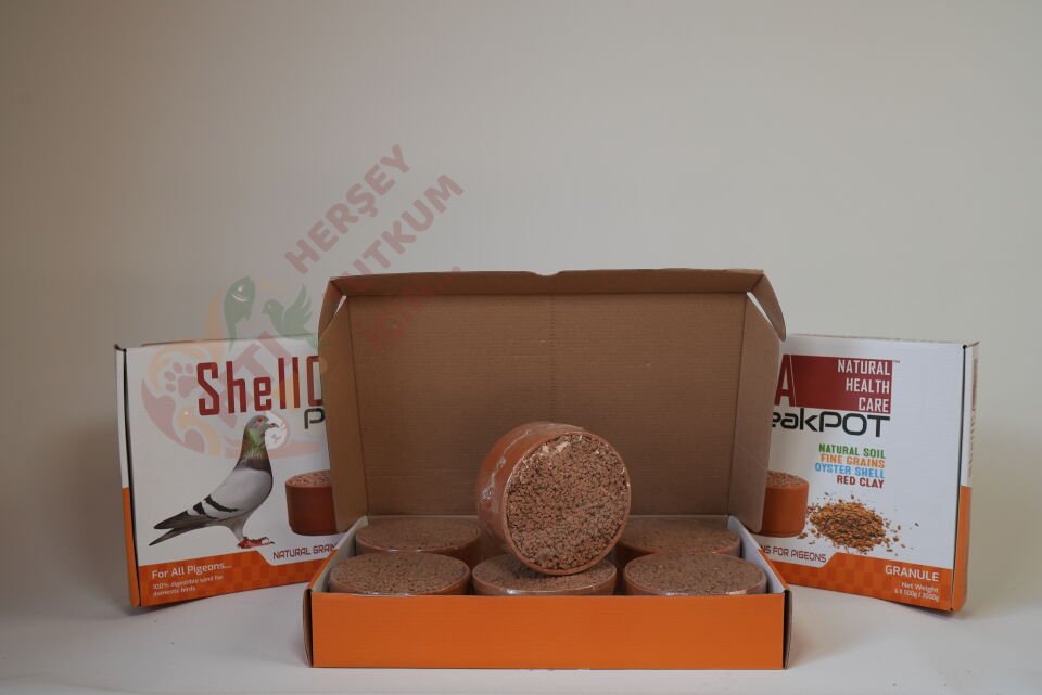 ShellCA NATURAL HEALTH CARE Shellca Peakpot 6'lı Paket Güvercinler için Pikpot 500g